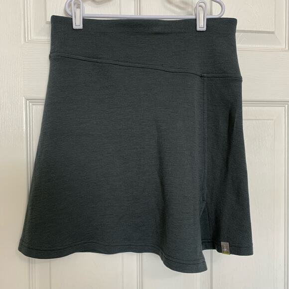 Smartwool Gray Merino Wool Blend Side Slit Pencil Skirt XS - Picture 2 of 9